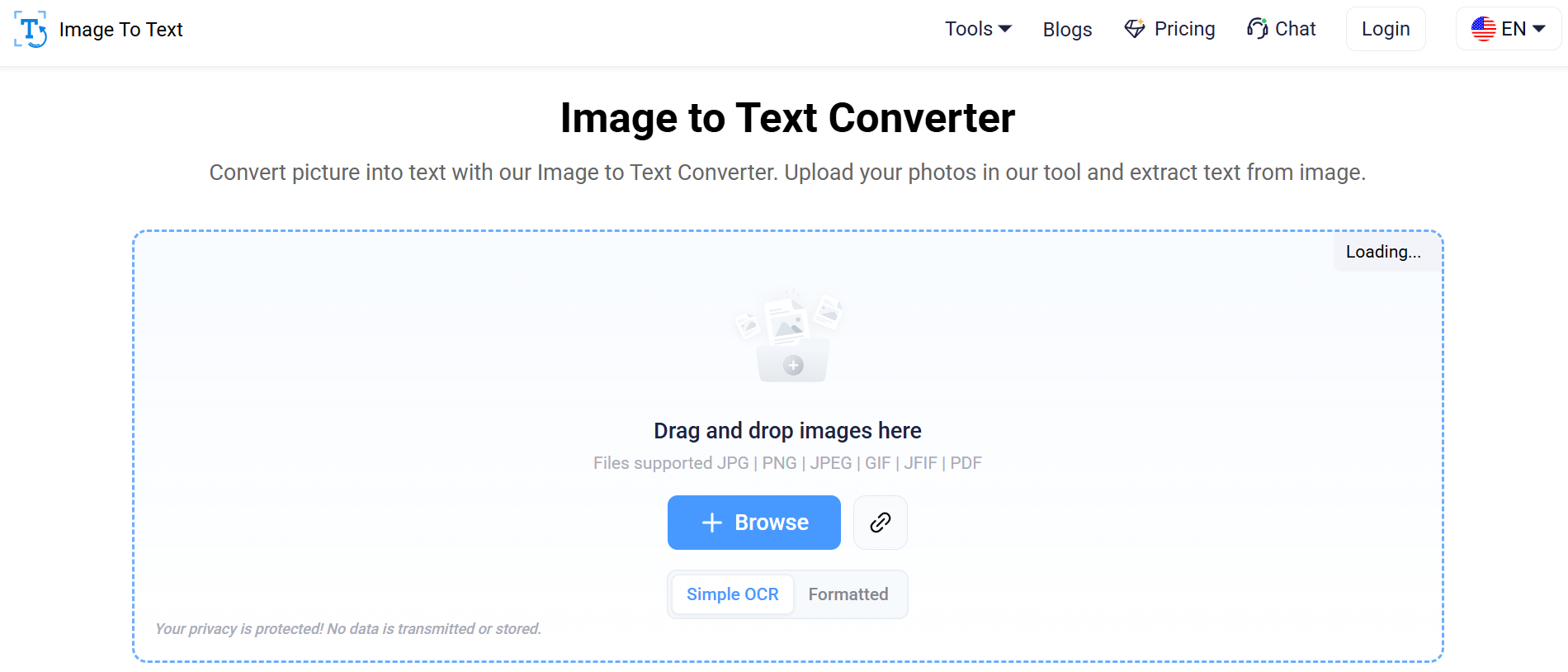 imagetotext.io screenshot