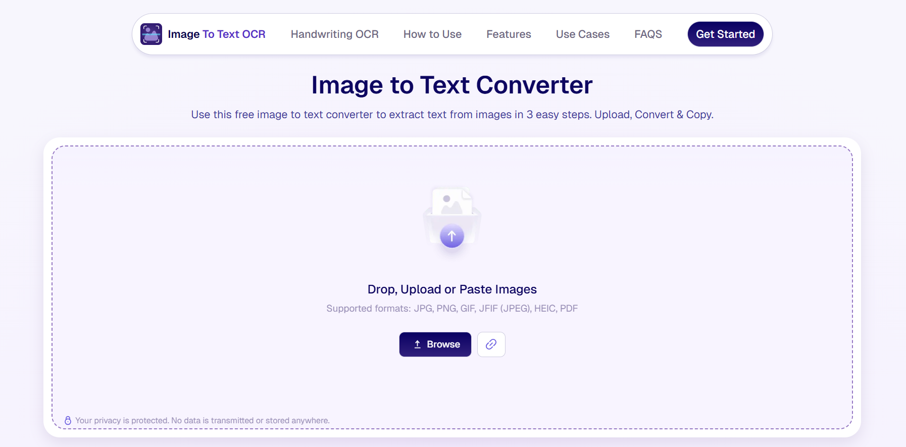 imagetotextocr.com screenshot