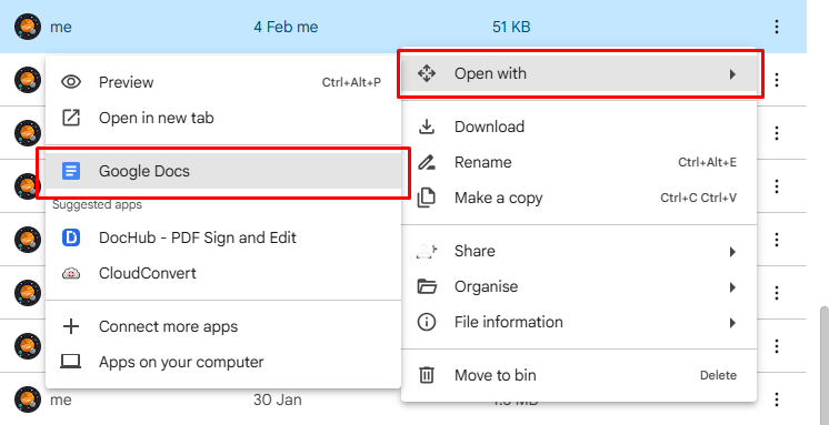 Google Drive Screenshot